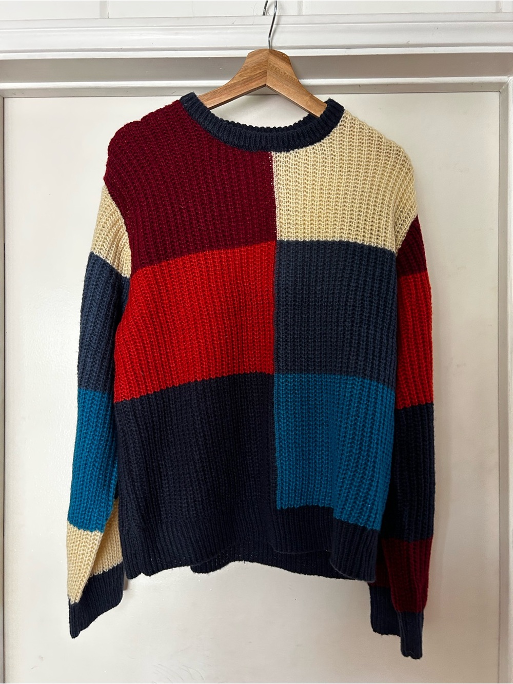 Brixton Navy, Red, Teal Knit Sweater